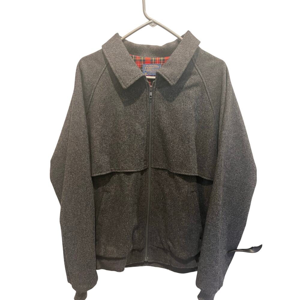 Pendleton Gray Jacket With Plaid Lining - image 1